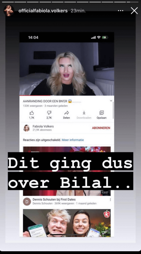 Fabiola Volkers beschuldigt Bilal