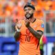 Memphis Depay tijdens Oranje-Zweden op het WK 2026